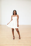 All Dolled Up Flare Dress - White