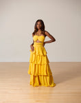 Mamacita Ruffled Dress (Yellow)